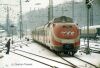 601 in Wiesbaden Hbf am 26.12.1986 mit Dt 13417 Dortmund - Innsbruck