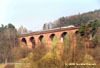 216 auf dem Himbächel-Viadukt am 24.03.90 mit RE 3855 Ffm-Stuttgart